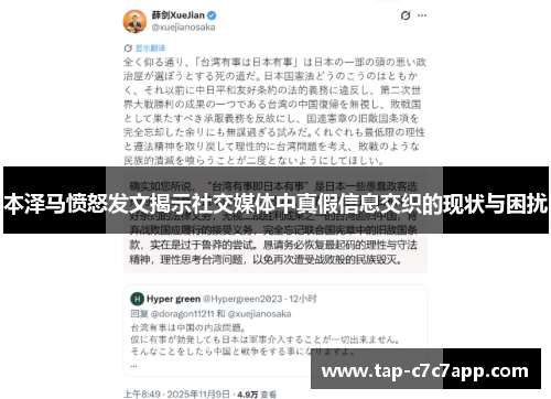 本泽马愤怒发文揭示社交媒体中真假信息交织的现状与困扰 本泽马愤怒发文揭示社交媒体中真假信息交织的现状与困扰