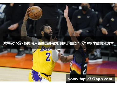 浓眉砍15分7板助湖人重回西部第九 班凯罗空砍35分10板未能挽救魔术 浓眉砍15分7板助湖人重回西部第九 班凯罗空砍35分10板未能挽救魔术
